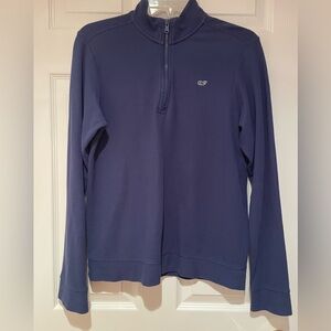 Vineyard Vines Men's Navy Zip-Up Sweater